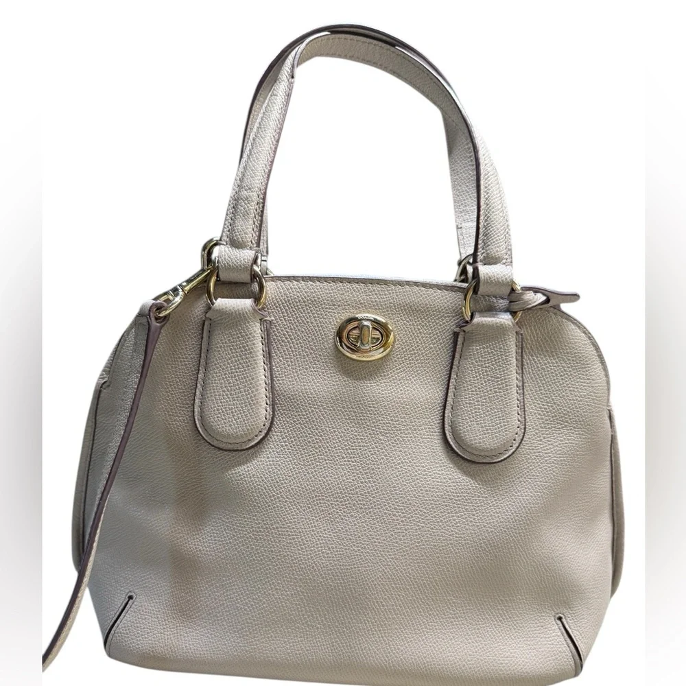 COACH Prince Street‎ Satchel Gray Leather Gold hardware/hangtag Shoulder/handbag